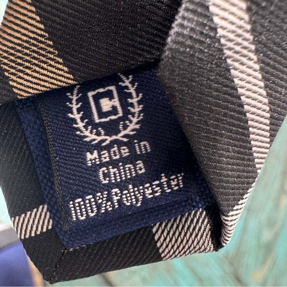 Chaps Blue & Tan Plaid Tie - Picture 4 of 8